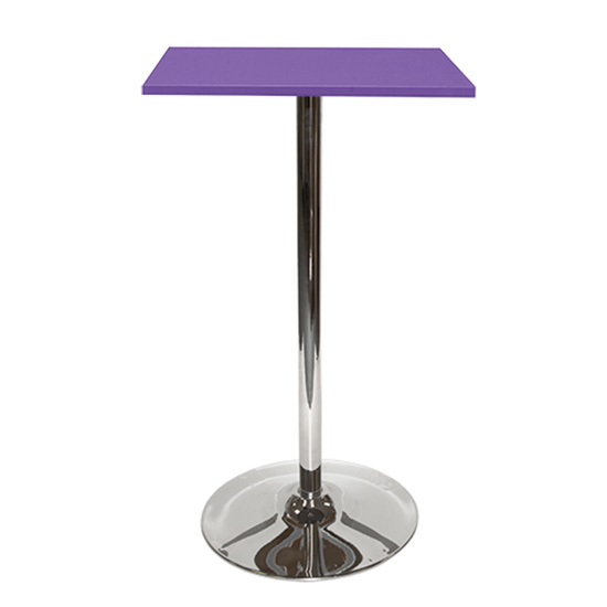 Spectrum Bar Table With Tulip Base - Purple